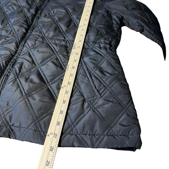 Weatherproof Quilted Jacket Hoodie Womens Size Large Black Cozy Warm Minimalist - Picture 5 of 11
